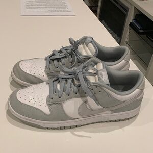 Nike Suede Classic Gray and White Low-Top Dunks